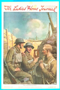 Copertina solo 1918 WWI Grande Guerra Esercito soldati militari Ringraziamento macchia in alto - Foto 1 di 3