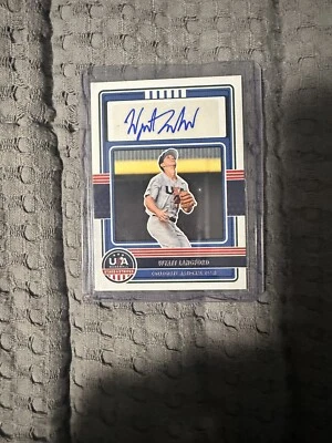 2023 WYATT LANGFORD (RANGERGS) RC HOT PROSPECT USA BLUE AUTO 🔥 - Image 1 of 2