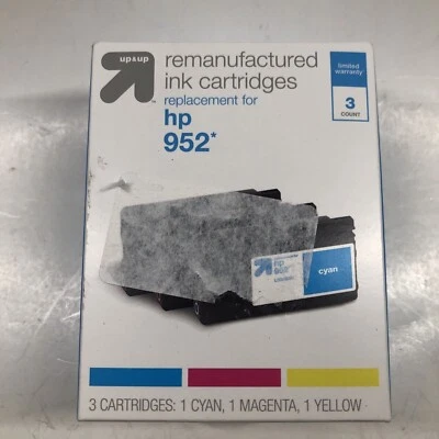Paquete de 3 cartuchos de tinta 952XL para impresoras Officejet 7740 8702 8715 **CADUCIDAD 21/11** Foto 1 de 3