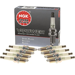 NGK Set 8 Nickel V-Power Spark Plugs For Durango Ram 1500 Grand Cherokee 4.7 V8 - Picture 1 of 1