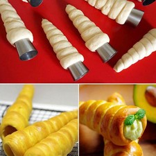 12x anti responsabile TUBI CREMA croissant CORNO pane forma GANASCE strumento CUCINARE NUOVO