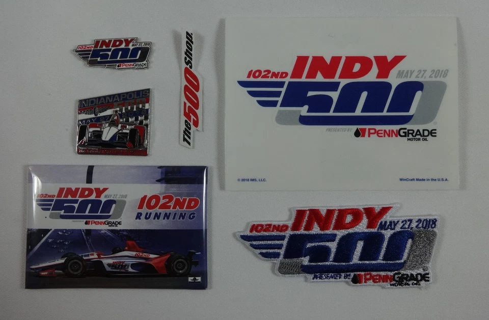 2018 Indianapolis 500 102ND Collector Event Car Mount Pin Patch Decal Magnet - Image 1 of 1