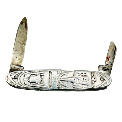 Vintage Antique D PERES SOLINGEN Germany Folding Pocket Knife - Philadelphia PA. - Image 1 of 4
