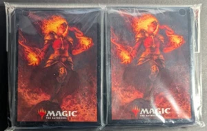 MTG Magic Ultra Pro Chandra Heart of Fire 100 Pack Deck Protector Sleeves 2021 - Picture 1 of 2