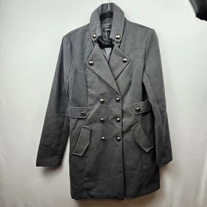 A Byer Coat Woman’s Size Large Gray Trench Dress Coat - Picture 1 of 9