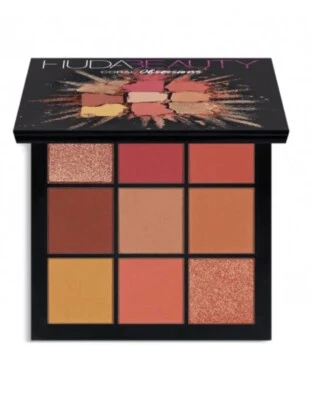 Huda Beauty Obsessions CORAL Eyeshadow Palette 9 Colors New - Image 1 of 4