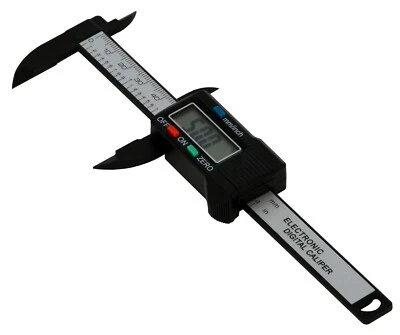 B-G Carbon Composite 100mm /4 Inch Digital LCD Caliper Vernier Metric & Imperial