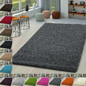 Weicher zottiger Verona Teppich Wohnzimmer Schlafzimmer Teppich Flur Läufer kein Schuppenstapel - Bild 1 von 137
