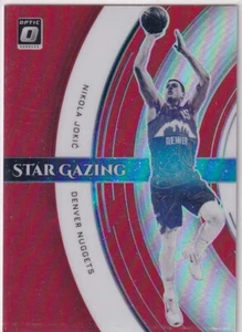 Panini Donruss Optic 2019-20 NBA No. 5 Nikola Jokic Star Gazing Red 30/99 - Bild 1 von 2