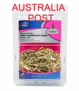 Zenith MINI CHANDELIER CHAIN Decorative Weldless 222Style GOLD 0.5mm x2M - #68 - Foto 1 di 2