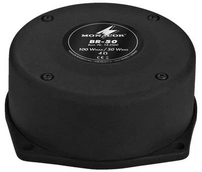 Monacor BR-50 Bass-Vibrationserzeuger Resonator 4 Ω 100 WMAX, 50 WRMS, 070531