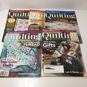 5 For the Love of Quilting Magazines Fons & Porter 2007-2009 - Picture 1 of 6