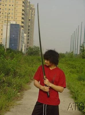 Espada japonesa negra forjada a mano 59" NoDachi Full Tang + personalización y bolsa Foto 1 de 4