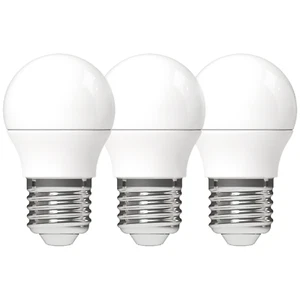 LED Kugel Leuchtmittel Glühbirne Lampe E27 4,9W warmweiß Opal G45 3-Pack - Bild 1 von 4