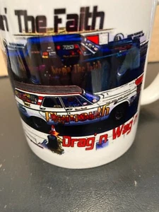 12 oz.+ Coffee Mug / keepin the faith / drag'n wag'n - Picture 1 of 2