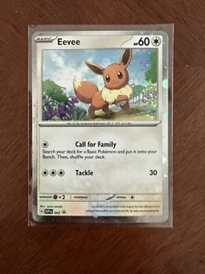 Juego de Cartas Coleccionables Pokémon Eevee Escarlata y Violeta Estrella Negra Promo SVP043 Cosmos Holo Casi Nuevo - Imagen 1 de 6
