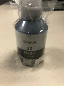 New Genuine Canon Pixma 20 PG Black Ink Bottle No Box - Picture 1 of 2