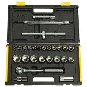 STANLEY 86-478 1/2'' SQ. Drive 12 Point Socket Set (25-Pieces) - Picture 1 of 11