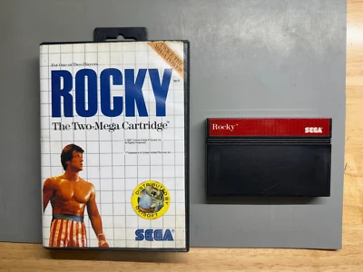 Sega Master System - Rocky - Cart & Box - Tested Working - PAL - Image 1 of 4