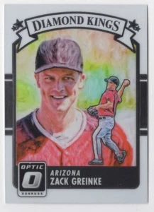 2016 Donruss Optic DIAMOND KINGS Zack Greinke Arizona Diamondbacks #1 - Picture 1 of 2