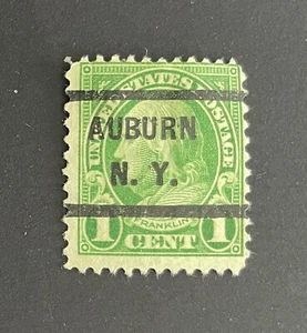 Auburn, New York Type 232 Precancel - 1 cent Franklin - U.S. #632 - NY - Picture 1 of 1