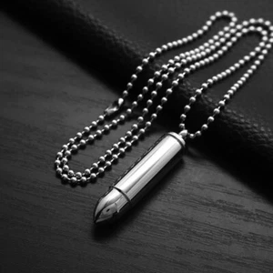 Kugelhalskette Anhänger Halskette für Männer Frauen Urne Einäscherung Memorial Schmuck - Bild 1 von 7