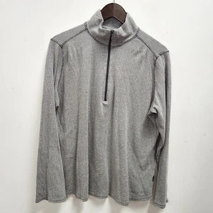 Woolrich Womens Gorpcore Hiking Comfort Half Zip Pullover Size XL Houndstooth - Picture 1 of 13