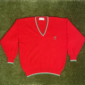 Vtg Pringle Nick Faldo Sports Jumper Sweater Pullover Mens L Golf Wool Scotland - Picture 1 of 13
