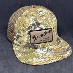 Duck Camp Premium Goods Trucker Hat Cap Snapback Mens Green Camo Hunting Premium - Picture 1 of 18