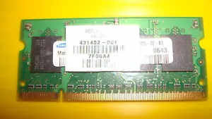 Samsung 512MB DDR2 Laptop RAM 431402-001 M470T6554CZ3 - Picture 1 of 1