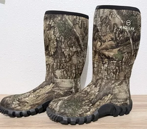 Magellan Outdoors Waterproof Hunting Boots Size 10 Camo Insulated Neoprene - Picture 1 of 6
