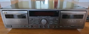 JVC TD-W709, Black, Double Cassette Deck, Dual Cassette Player and Recorder - Picture 1 of 7