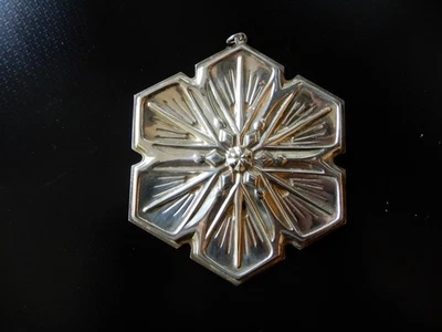 Gorham Plata Esterlina Navidad Copo de Nieve Ornamento Veintisiete en Serie 1996 Foto 1 de 3