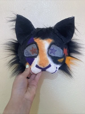 Calico Clown Cat Therian Mask! - Image 1 of 4