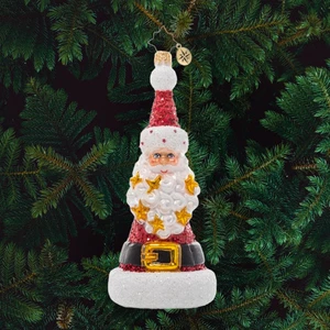 Adorno Christopher Radko "Spangled Santa" 🎄 #1021344 - Imagen 1 de 3