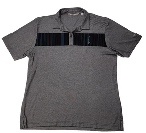 Travis Mathew Gray Logo Pro Short Sleeve Performance Golf Polo Shirt Sz XXL - Picture 1 of 10