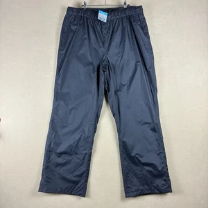 Columbia Pantaloni da Pioggia Uomo Waterbrook Ridge II Omni-Tech Nero Impermeabili - Foto 1 di 16
