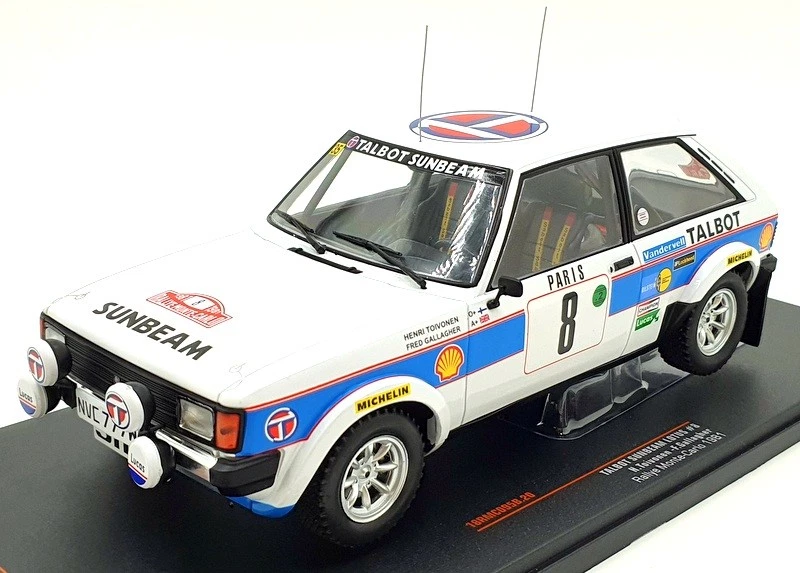 IXO 1/18 Scale 18RMC095B - Talbot Sunbeam Lotus #8 RMC 1981 H.Toivonen - Image 1 of 4