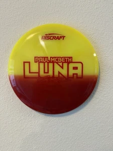 Dip Dyed Yellow Red Discraft Paul McBeth Tour Series Z Swirl Luna 173-174g - Picture 1 of 2