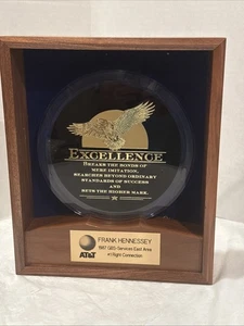 Vintage 1987, AT&T Excellence Award Wood Box With Felt - Picture 1 of 6