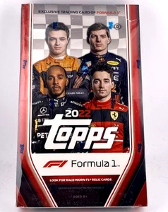 2022 TOPPS FORMULA 1 FACTORY SEALED HOBBY BOX RACE WORN RELICS ROOKIES & MORE A1 - Picture 1 of 2