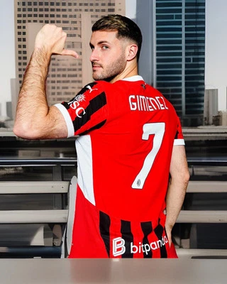 Gimenez AC Soccer Jersey Milan Player Version Home Size 2XL EXTRASlim Fit Bebote - Image 1 of 4