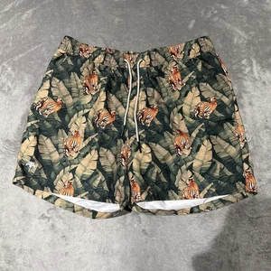 Pantalones Cortos de Natación Oas Para Hombre Grandes Verde Estampado de Tigre Selva Calzoncillos Malla Forrados Playa - Imagen 1 de 10