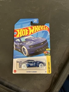HOT WHEELS CUSTOM 2011 CAMARO CHEVY 4/10 Blue 36/250 Die Cast 1/64 Art Cars - Picture 1 of 2