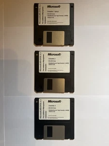 Microsoft MS-DOS 6.22 – Original Disketten 1–3 (3,5" HD, 1,44 MB) Setup - Bild 1 von 4