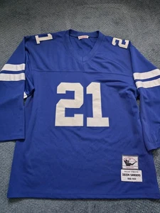 Maglia Mitchell Ness NFL Dallas Cowboys Deion Sanders 21 Throwback Uomo 56 - Foto 1 di 6