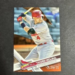 2017 Topps Mini Orange Yadier Molina #373 st. Louis Cardinals #15/25 RARE!! - Picture 1 of 2