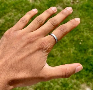 Anillo de hierro puro Sarbloh protección suerte amuleto Punjabi hindú sij ajustable i30 - Imagen 1 de 10