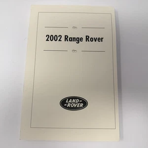 2002 Range Rover Land Rover Owners Manual Guide Handbook - Picture 1 of 3