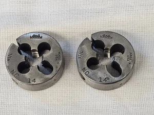 2 GTD Greenfield 7/16-14 Nc Adjustable Threading Die Round RH Right Hand - Picture 1 of 11